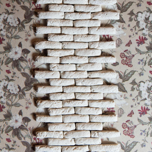 1:12 Scale White Rustic  Bricks